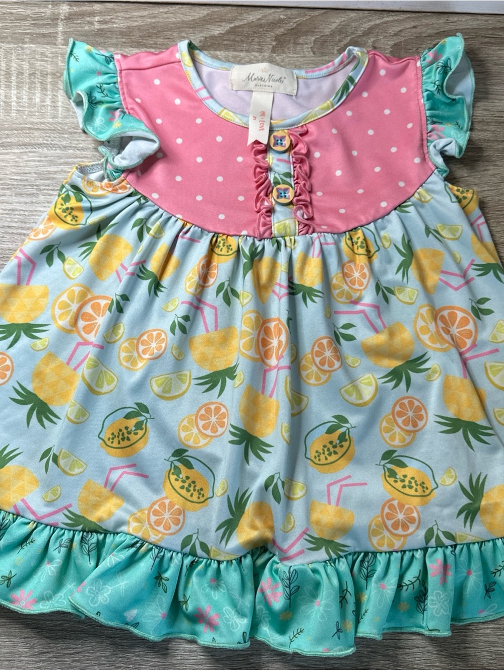 Marie Nicole Clothing Tropical Twist Top Size 3